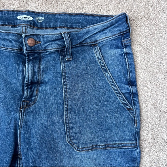 Old Navy Rockstar Super Skinny Ankle Jeans Size 14 - Picture 4 of 6